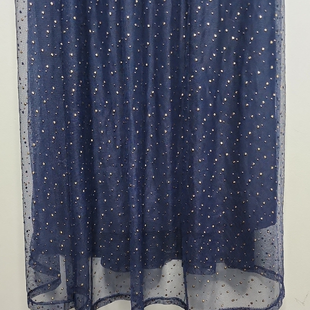 Roaman's Blue Ruched Tiered Gown Size 20 - Picture 7 of 7
